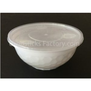 32oz Carryout White Diamond Bowl w/Lids 300ct